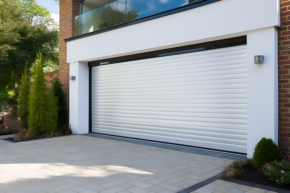 Garage blanc